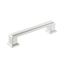 Polished Chrome Traditional Bar Cabinet Pull with Mounting Hardware