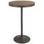 Dakota 27" Round Grey-Brown Industrial Adjustable Bar Height Table