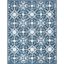 Hand-Tufted Americana Light Blue Wool Area Rug - 9' x 12'