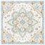 Ivory Elegance 6' Square Hand-Tufted Wool Area Rug