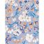 Ivory and Blue Floral Hand-Tufted Wool Area Rug, 8' x 10'