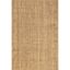 Handmade Coastal Farmhouse Jute Area Rug, 5' x 8', Natural