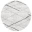 Thigpen 5' Round Gray Synthetic Contemporary Area Rug