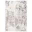 Ivory and Grey Abstract 6' x 9' Synthetic Area Rug