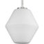 Copeland 10" Brushed Nickel Pendant with Geometric Opal Glass Shade