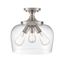 Ashford Brushed Nickel 3-Light Globe Semi-Flush Mount