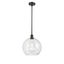 Athens Oil Rubbed Bronze Mini Pendant with Clear Glass Globe