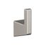 Brushed Nickel Single Prong Modern Robe Hook