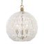 Florence 3-Light Brushed Champagne Bronze Globe Pendant