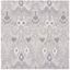 Grey and Ivory Hand-Tufted Wool Square Area Rug