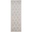 Reversible Gray Trellis 27" Easy-Care Synthetic Runner Rug