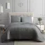 Moonstone Dark Gray King Reversible 3-Piece Quilt Set