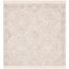 Silk Road Ivory Wool 6' Square Tufted Area Rug