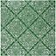 Chatham Green and Ivory Hand-Tufted Wool Square Rug