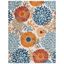 Blossom Bliss Cream & Red Floral 8' x 10' Washable Area Rug