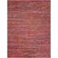 Hand-Tufted Red Cotton 8' x 10' Reversible Area Rug