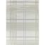 Gray Plaid Rectangular Kids' Rug 8' x 10' Synthetic