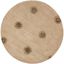 Ivory Round Handmade Tufted Wool and Viscose Rug, 6' Diameter