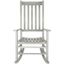 Contemporary Gray Acacia Wood Rocking Chair with Arms