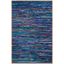 Coastal Breeze Montauk 5'x8' Blue Cotton Handwoven Area Rug