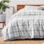 Twin/Twin XL Gray Cotton Flannel Duvet Cover Set