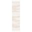 Ivory Hand-Knotted Wool Runner with Textured Accents