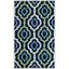 Chatham 3' x 5' Blue and Green Hand-Tufted Wool Area Rug