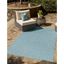 Aquamarine Easy-Care Synthetic 5' x 8' Outdoor Rug