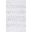 Augustine Off-White Synthetic Flat Woven 5' x 7' Rug