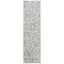 Ivory and Gray Floral Hand-Tufted Wool Runner Rug