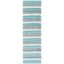 Coastal Breeze Aqua & Multi Handwoven Cotton 2'6" x 4' Rug