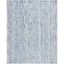 Hand-Tufted Abstract Wool Area Rug 8' x 10' in Dark Blue/Rust