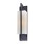 Forged Iron Matte Opal Glass Outdoor Wall Sconce