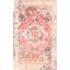 Saffron Ivory & Red Hand-Loomed Cotton Blend 3x5 Area Rug