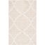 Ivory Abstract Hand-Tufted Wool Rectangular Rug 6' x 9'