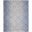 Ivory Geometric Synthetic Easy Care 6' x 9' Area Rug