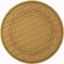 Beige Round Synthetic Indoor/Outdoor Area Rug