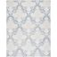 Blue and Ivory Hand-Tufted Wool 8' x 10' Area Rug