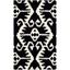 Handmade Black and Ivory Tufted Wool Area Rug