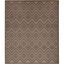 Brown Diamond Flatweave Synthetic 9' x 12' Area Rug