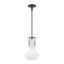 Izel Oil Rubbed Bronze Mini Pendant with Opal Glass Shade