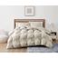 Beige Twin Microfiber Down Alternative Comforter Set