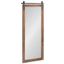 Rustic Brown Full Length Rectangular Wood Wall Mirror