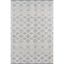 Elysian Gray Geometric 2' x 3' Hand-Tufted Synthetic Rug