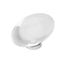 Oval Clear and Polished Chrome Modern Cabinet Knob