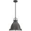 Farmhouse Noble Bronze 14" LED Glass Bowl Pendant Light