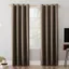 Taupe Polyester Blackout Grommet Curtain Panel, 52" x 54"