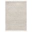 Beige Geometric Shag Tassel 4' x 6' Area Rug