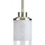 Alexa Brushed Nickel Mini Pendant Light with Glass Shade