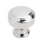 Highland Ridge Polished Chrome Round Cabinet Knob with Mounting Hardware